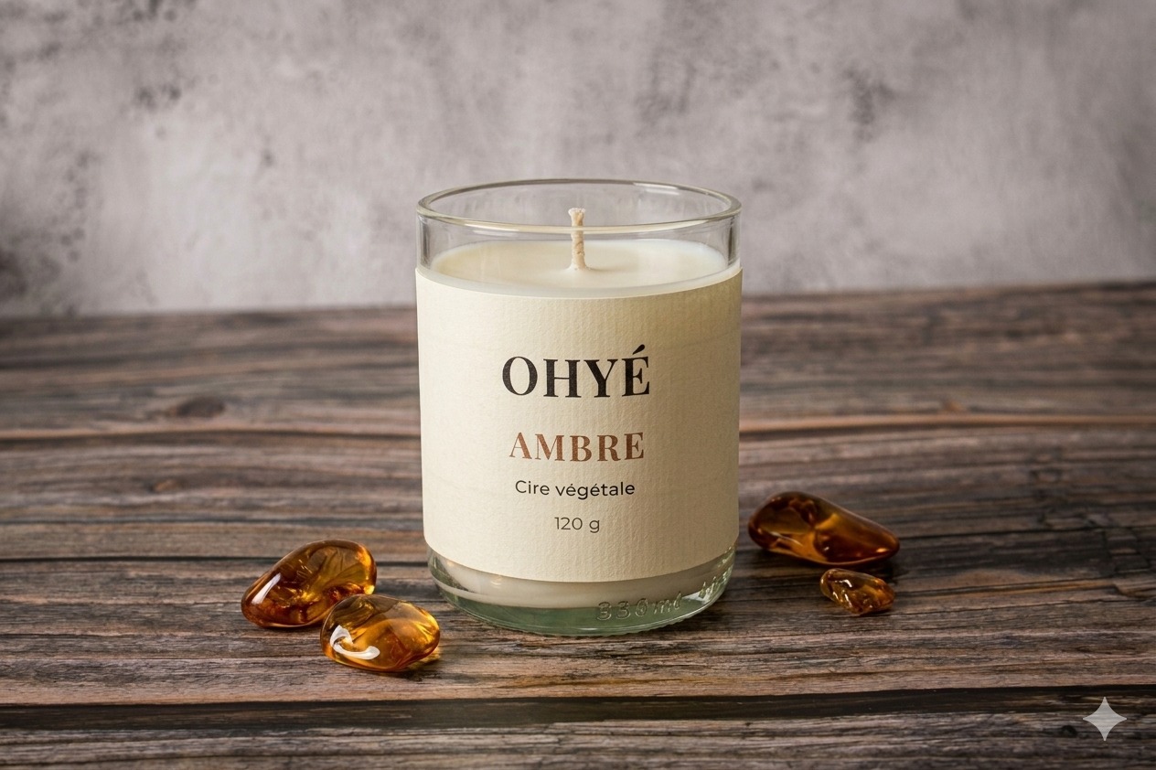 Bougie parfumée ambre